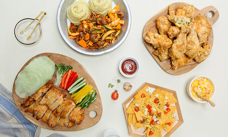 누구나홀딱반한닭 음식 메뉴 이미지